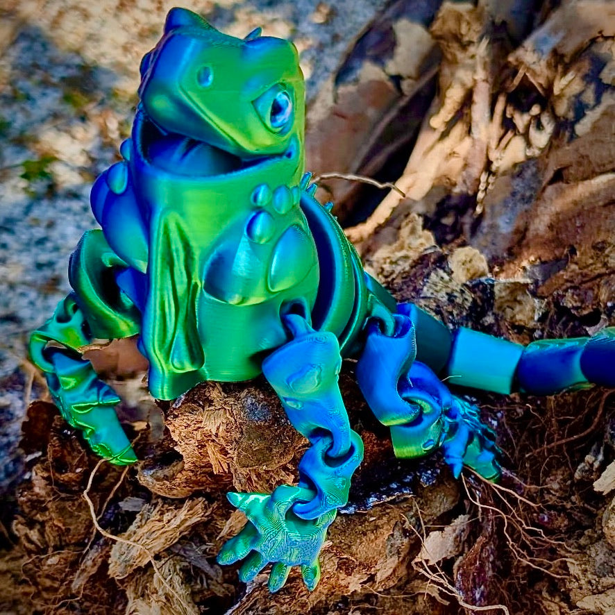 3D iguana